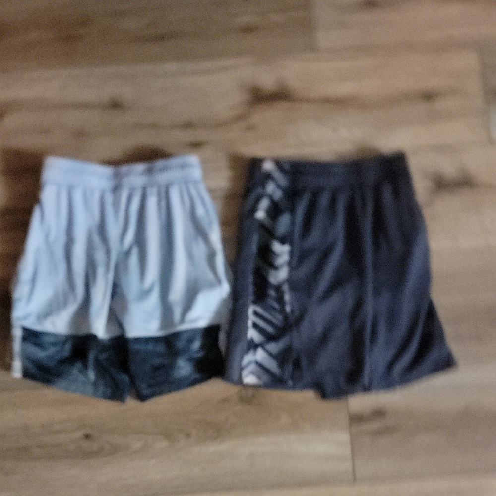Boys Athletic Shorts Set - Gray and Black Size Small